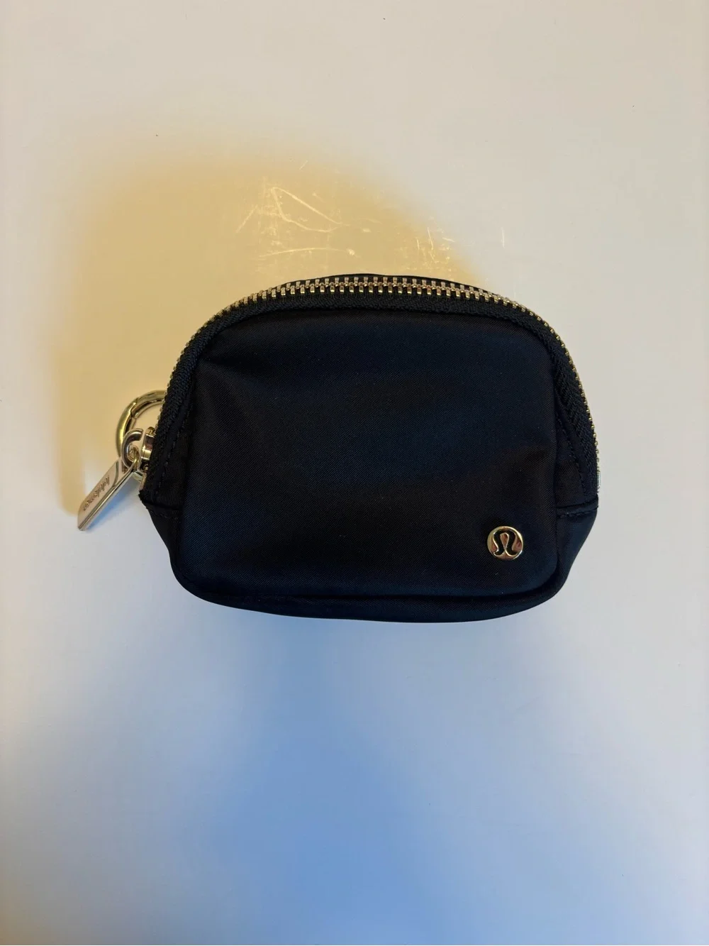 lululemon Everywhere Belt Bag Nano Black with Gold Hardware